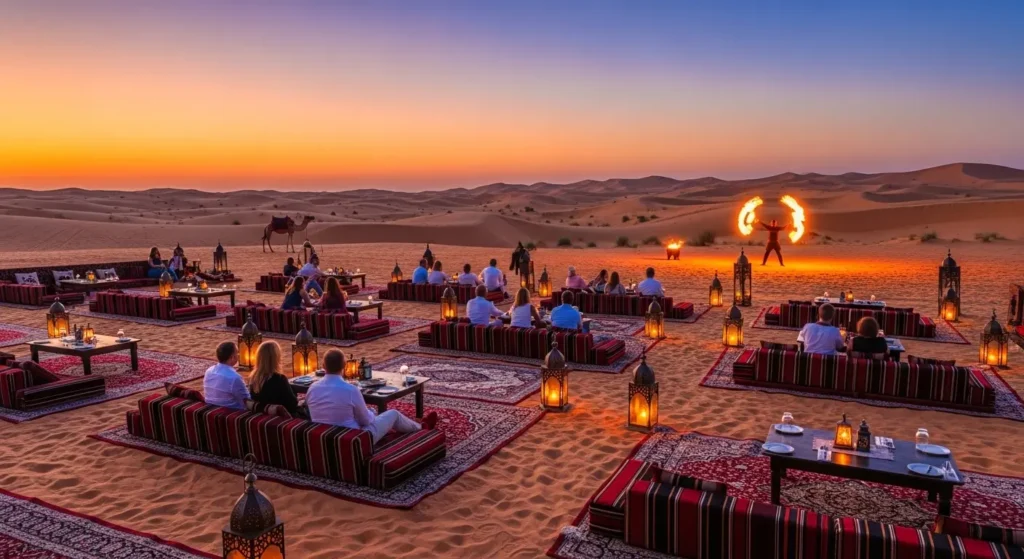 best desert safari camps dubai luxury desert camp dinner experience
